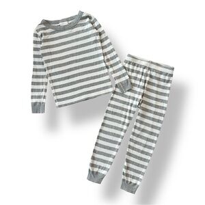 Hanna Andersson | Classic Striped Long John Set (5 yrs) 🩶🤍
